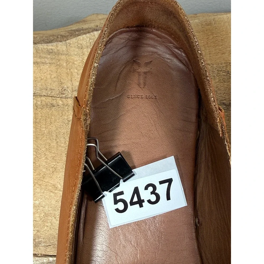 Frye Mens Sedona Venetian Moc Loafers Leather Slip On Shoes Brown 10M Quiet Lux